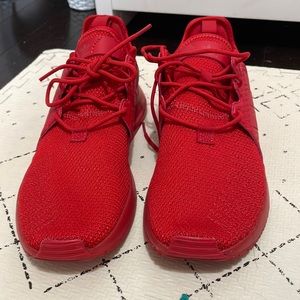 Red adidas sneakers